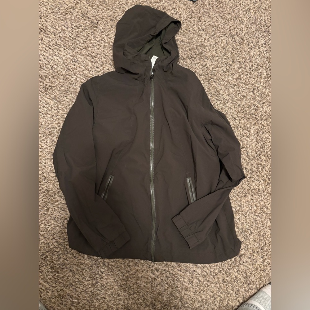 lululemon athletica Dark Gray Hooded Raincoat